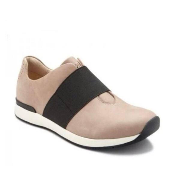 Vionic Cosmic Codie Women's 9.5 Slip On Comfort Sneaker Taupe Leather Black - Picture 1 of 10